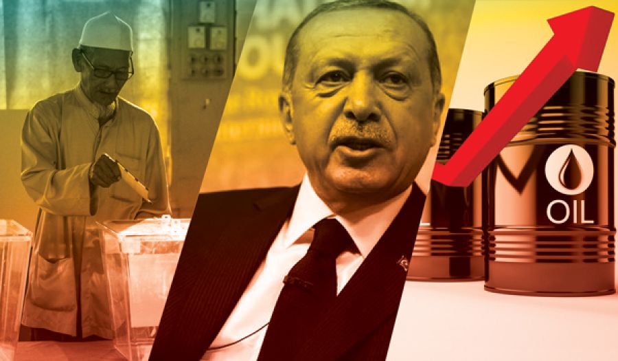 أجوبة أسئلة سياسية  (أسعار النفط، زيارة أردوغان لبريطانيا، انتخابات ماليزيا، أرمينيا)